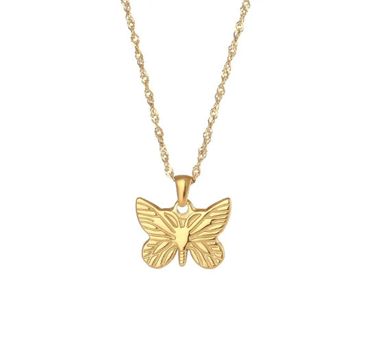 Golden Flutter Necklace